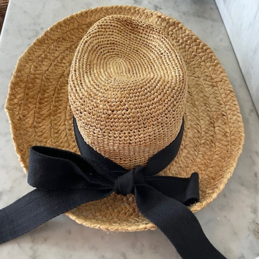 THE SCALA COLLECTION Rockport Big Brim Straw Sun Hat Vintage - Picture 3 of 16